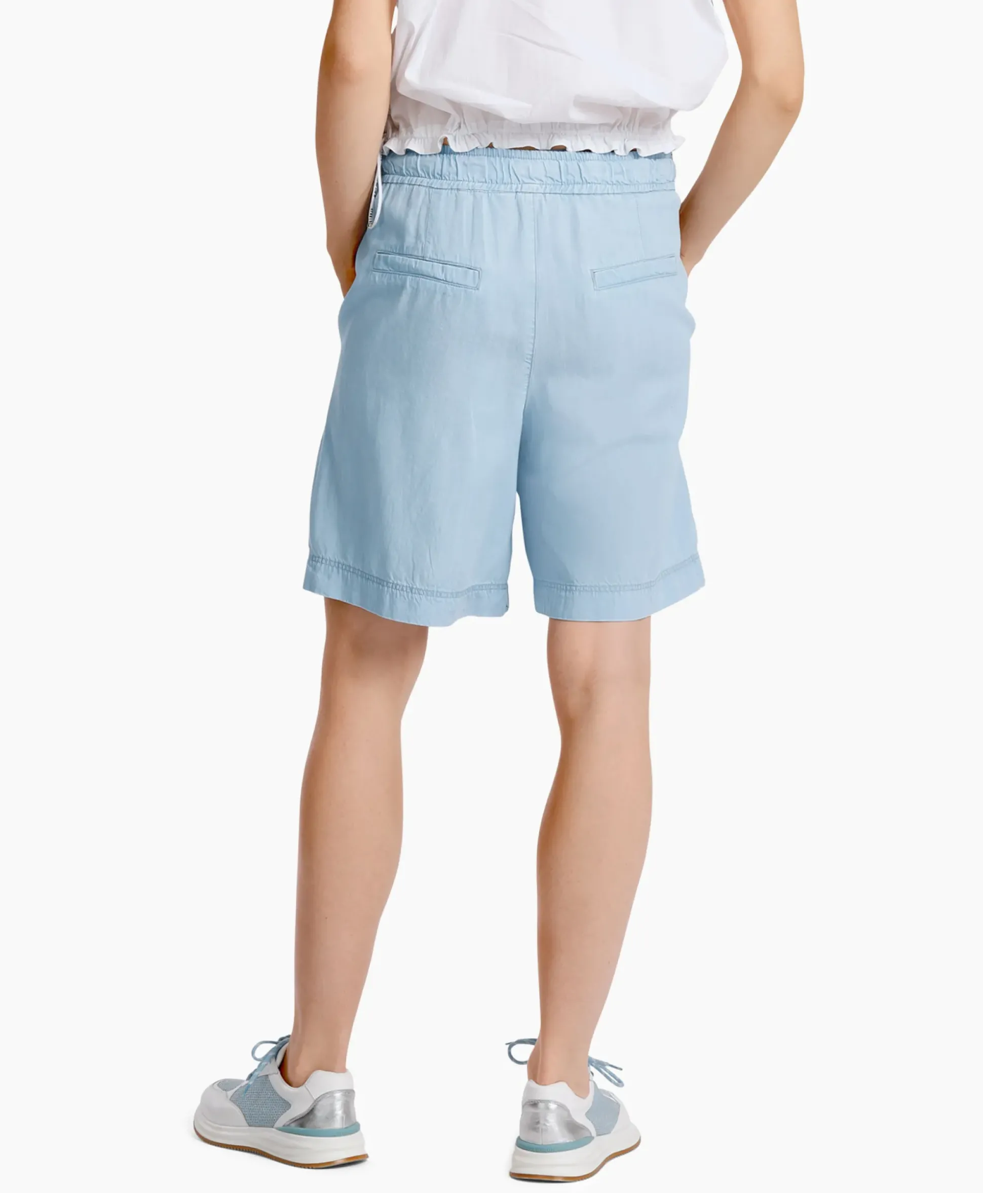 Marc Cain Pants Short Wp 83.03 D63 Licht Blauw