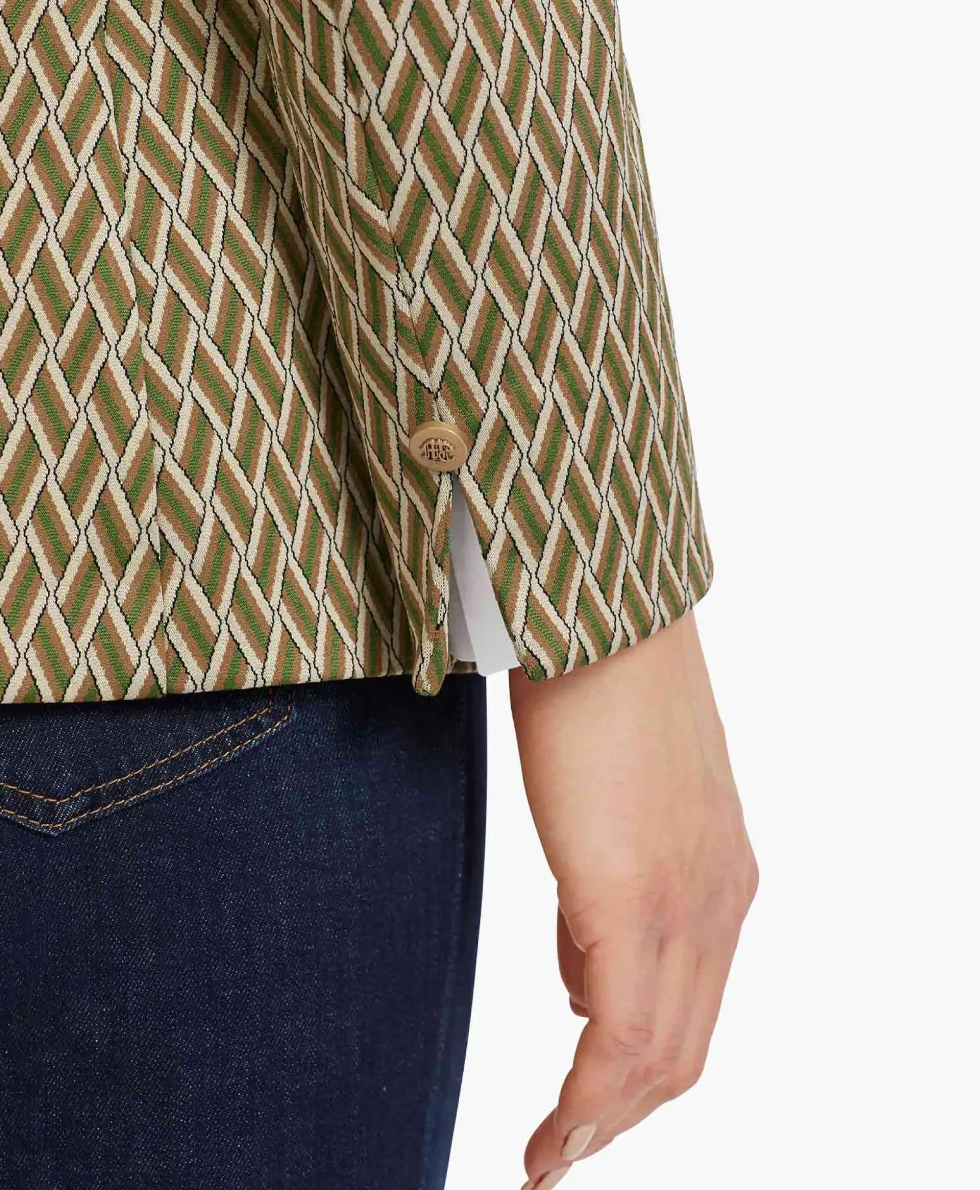 Marccain Collectie Blazer Vc 34.27 J60 Groen