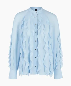 Marccain Collectie Blouse Wc 51.27 W44 Licht Blauw
