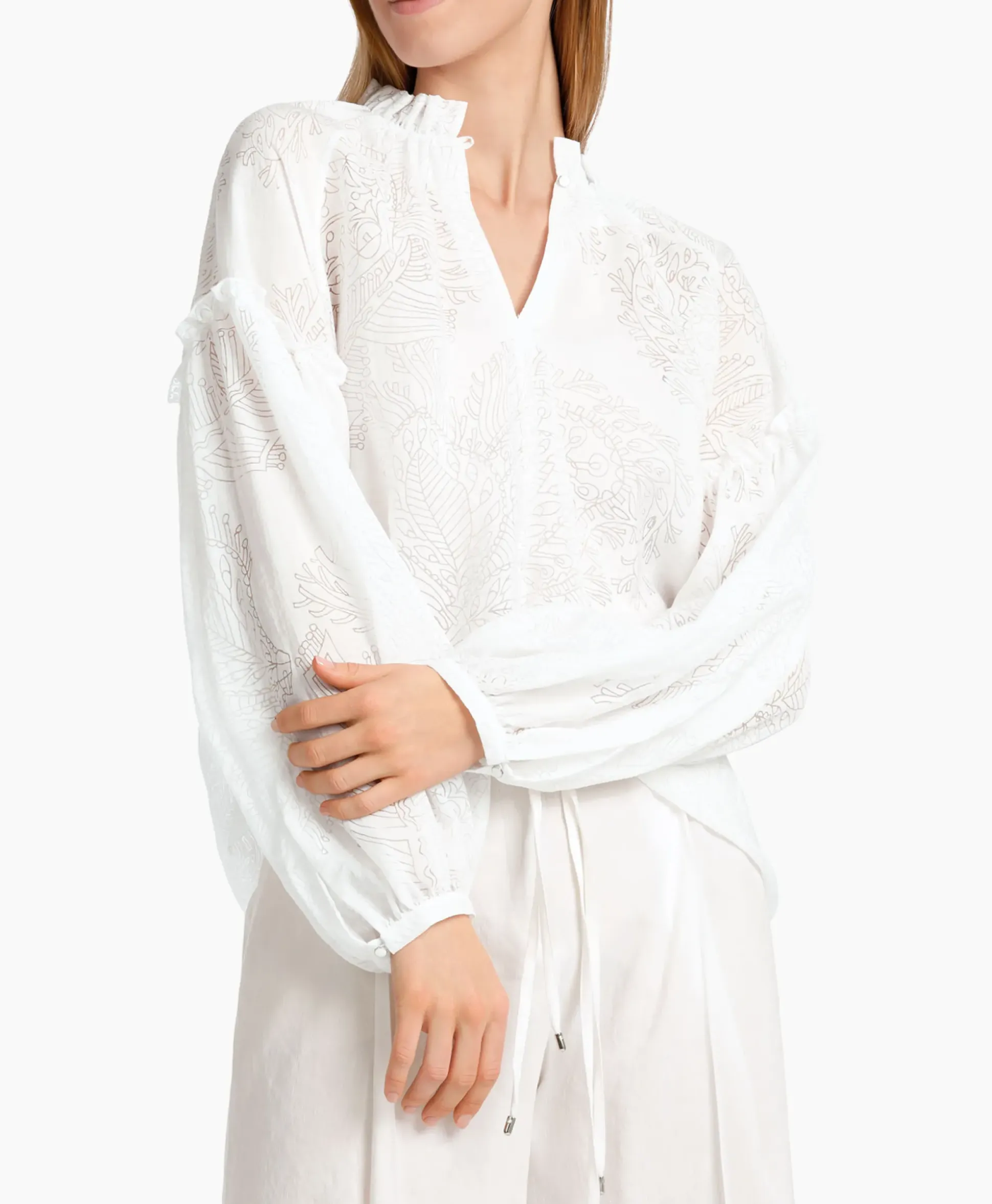 Marccain Collectie Blouse Wc 51.41 W77 Wit