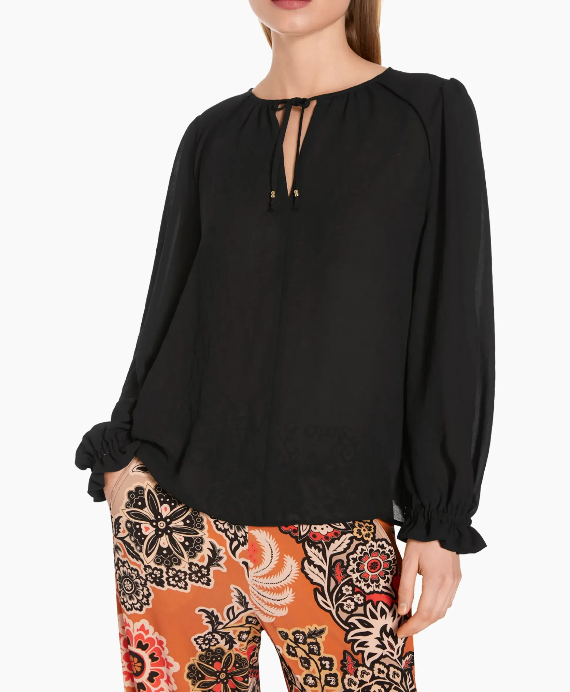Marccain Collectie Blouse Wc 51.33 W30 Zwart