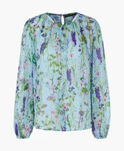 Marccain Collectie Blouse Wc 51.21 W25 Licht Blauw