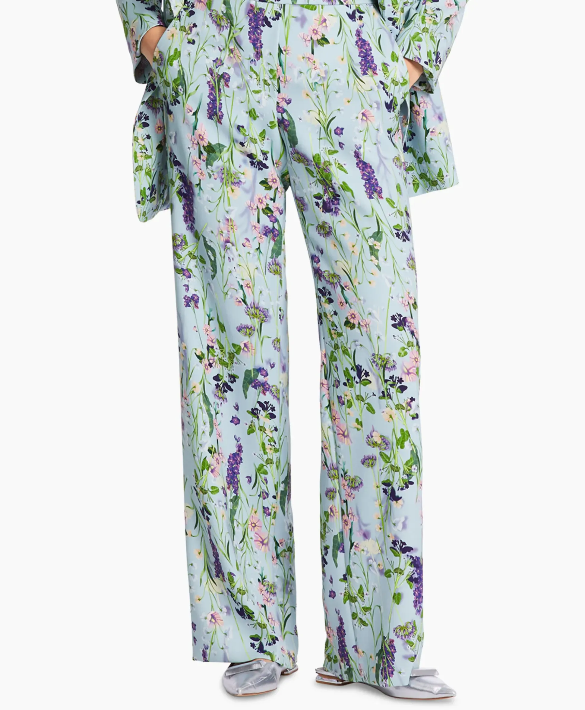 Marccain Collectie Broek Wc 81.15 W21 Licht Blauw