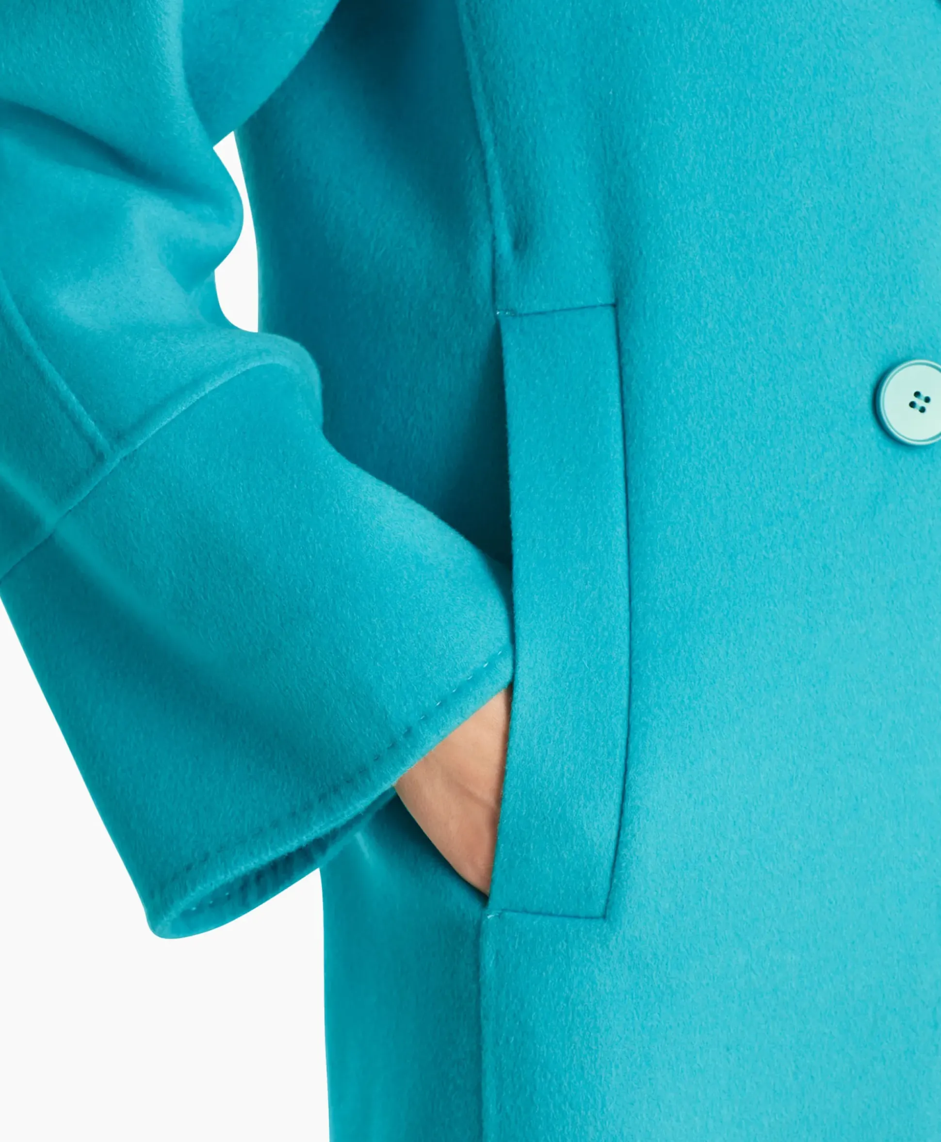 Marccain Collectie Coat Wc 11.02 W33 Turquoise