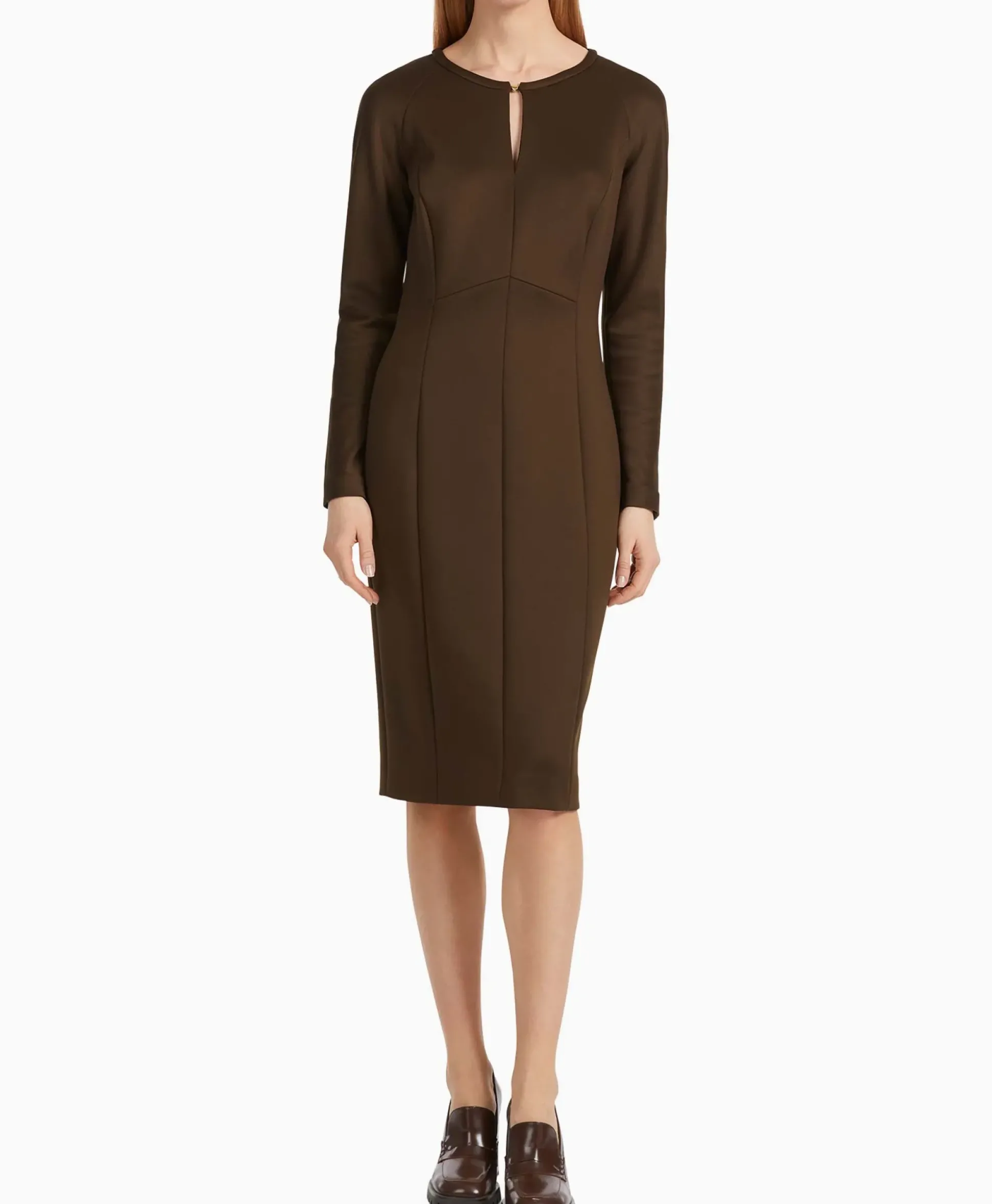 Marccain Collectie Jurk Vc 21.27 J22 Bruin