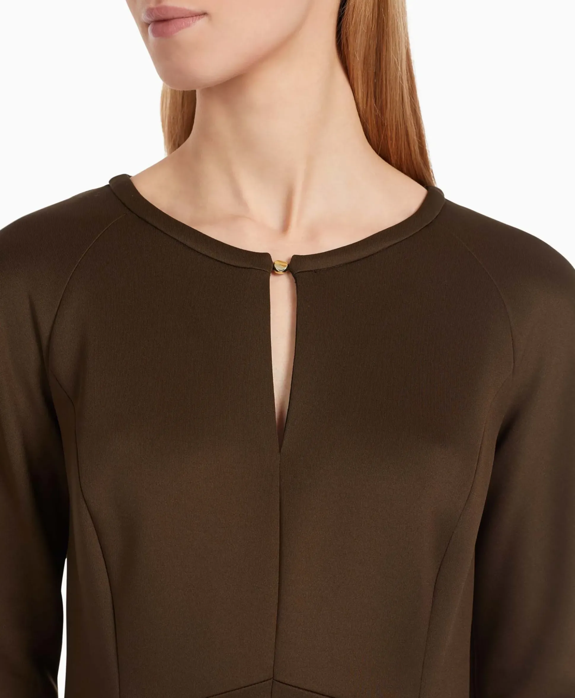 Marccain Collectie Jurk Vc 21.27 J22 Bruin
