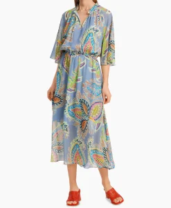 Marccain Collectie Jurk Wc 21.52 W74 Licht Blauw