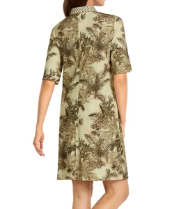 Marccain Collectie Mini Jurk Uc 21.26 J22 Donker Groen