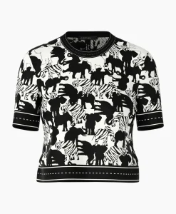 Marccain Collectie Pullover Wc 41.10 M03 Print + 2 Kleurig