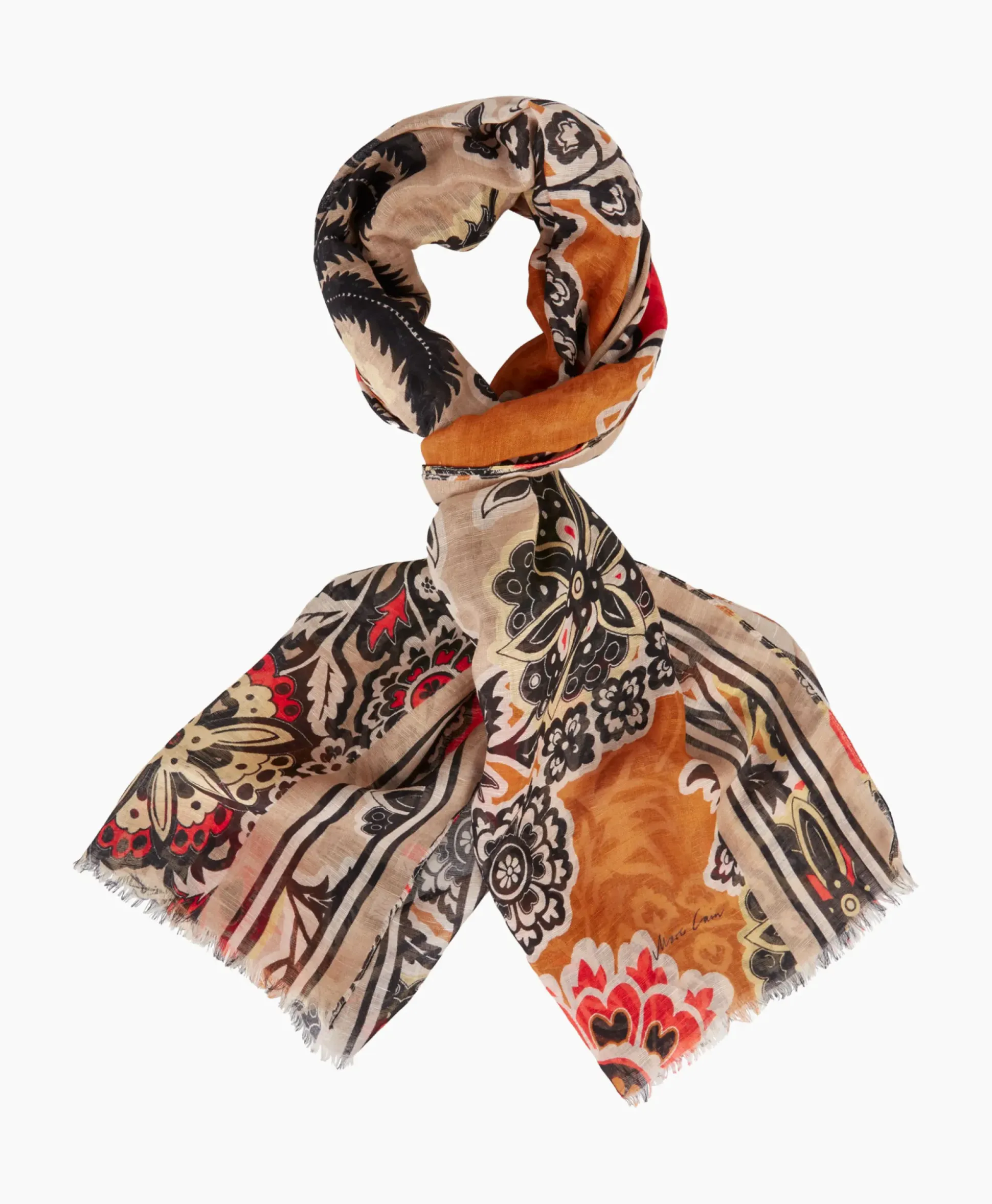 Marccain Collectie Shawl Wc B4.07 Z35 Oranje