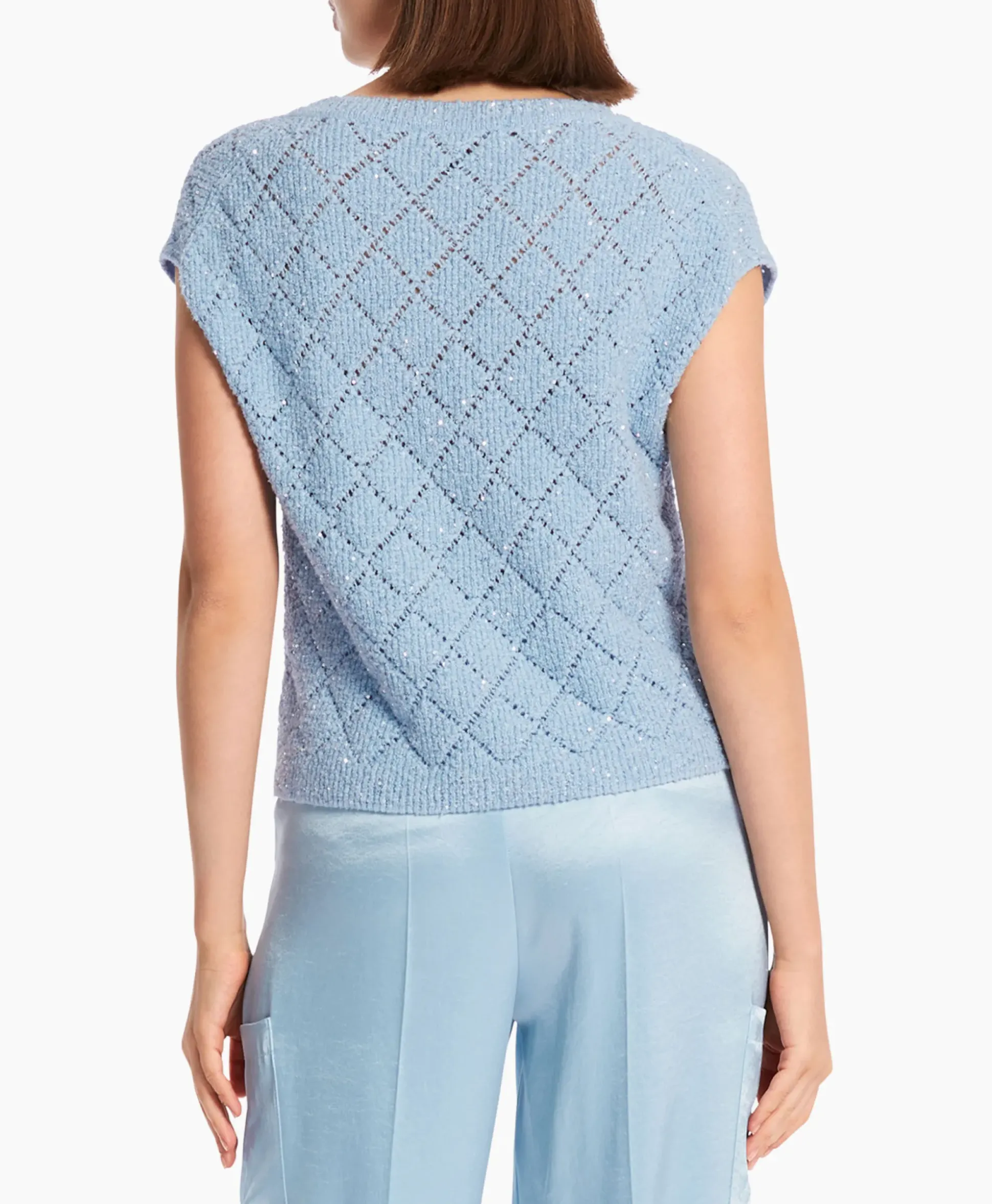 Marccain Collectie Top Wc 42.01 M25 Licht Blauw