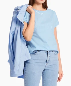 Marccain Collectie T-Shirt Wc 48.46 J36 Licht Blauw