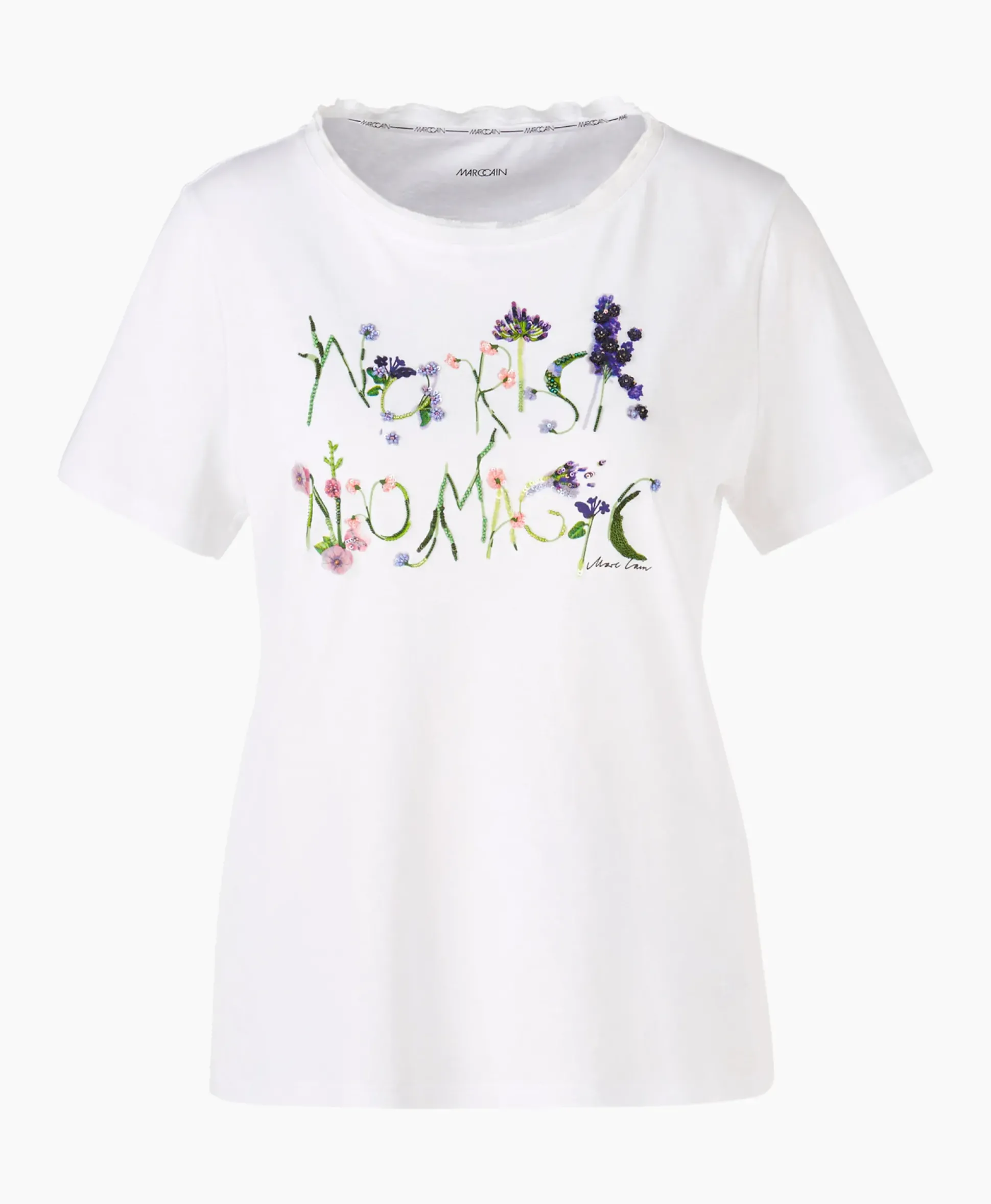 Marccain Collectie T-Shirt Wc 48.32 J39 Wit