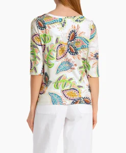 Marccain Collectie T-Shirt Wc 48.66 J47 Off White