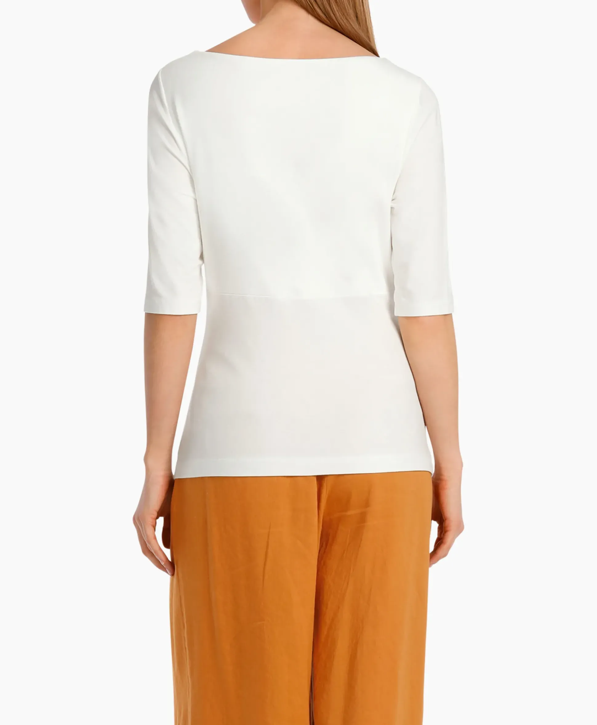 Marccain Collectie T-Shirt Wc 48.57 J33 Off White
