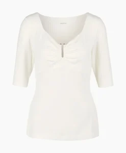 Marccain Collectie T-Shirt Wc 48.57 J33 Off White