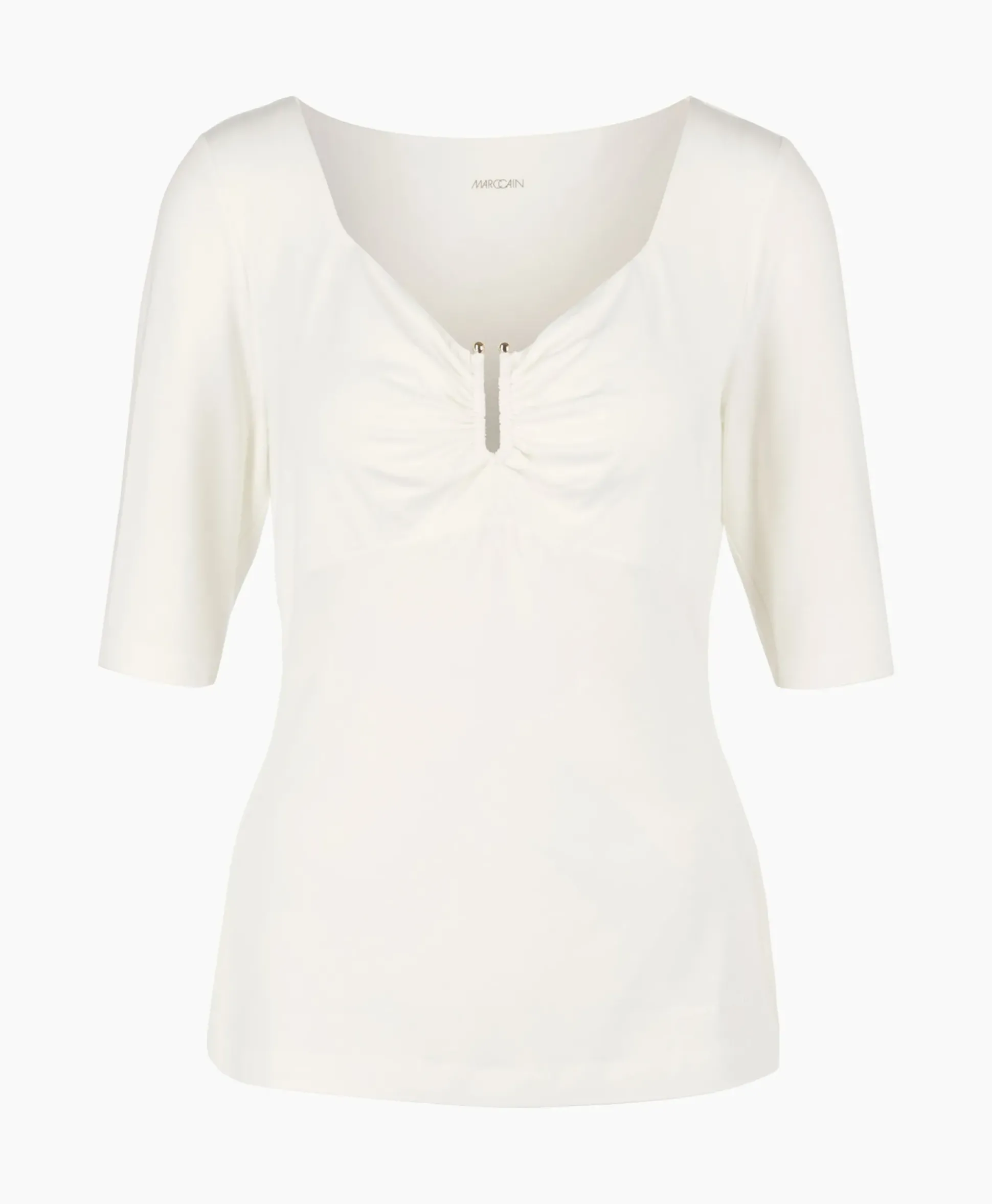 Marccain Collectie T-Shirt Wc 48.57 J33 Off White
