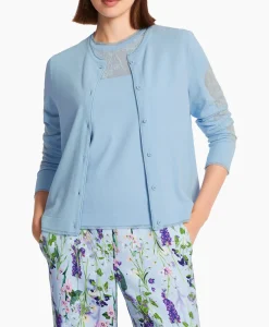 Marccain Collectie Vest Wc 39.13 M27 Licht Blauw
