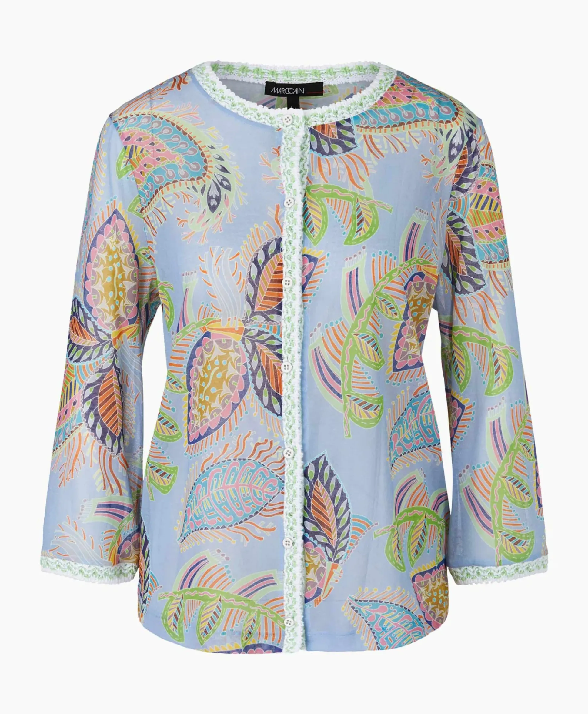 Marccain Collectie Vest Wc 39.32 M44 Licht Blauw