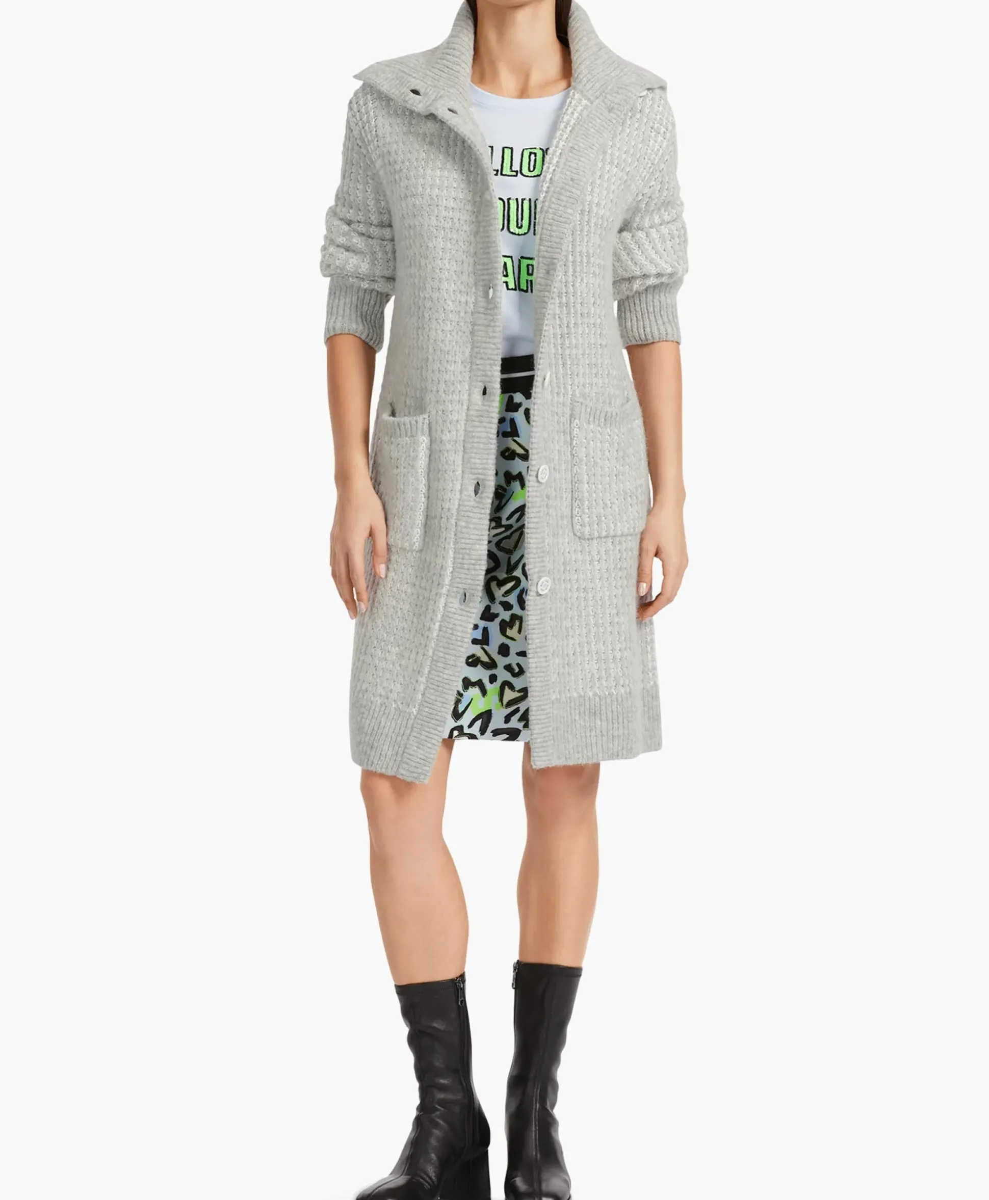 Marccain Sport Coat Vs 11.01 M01 Licht Grijs