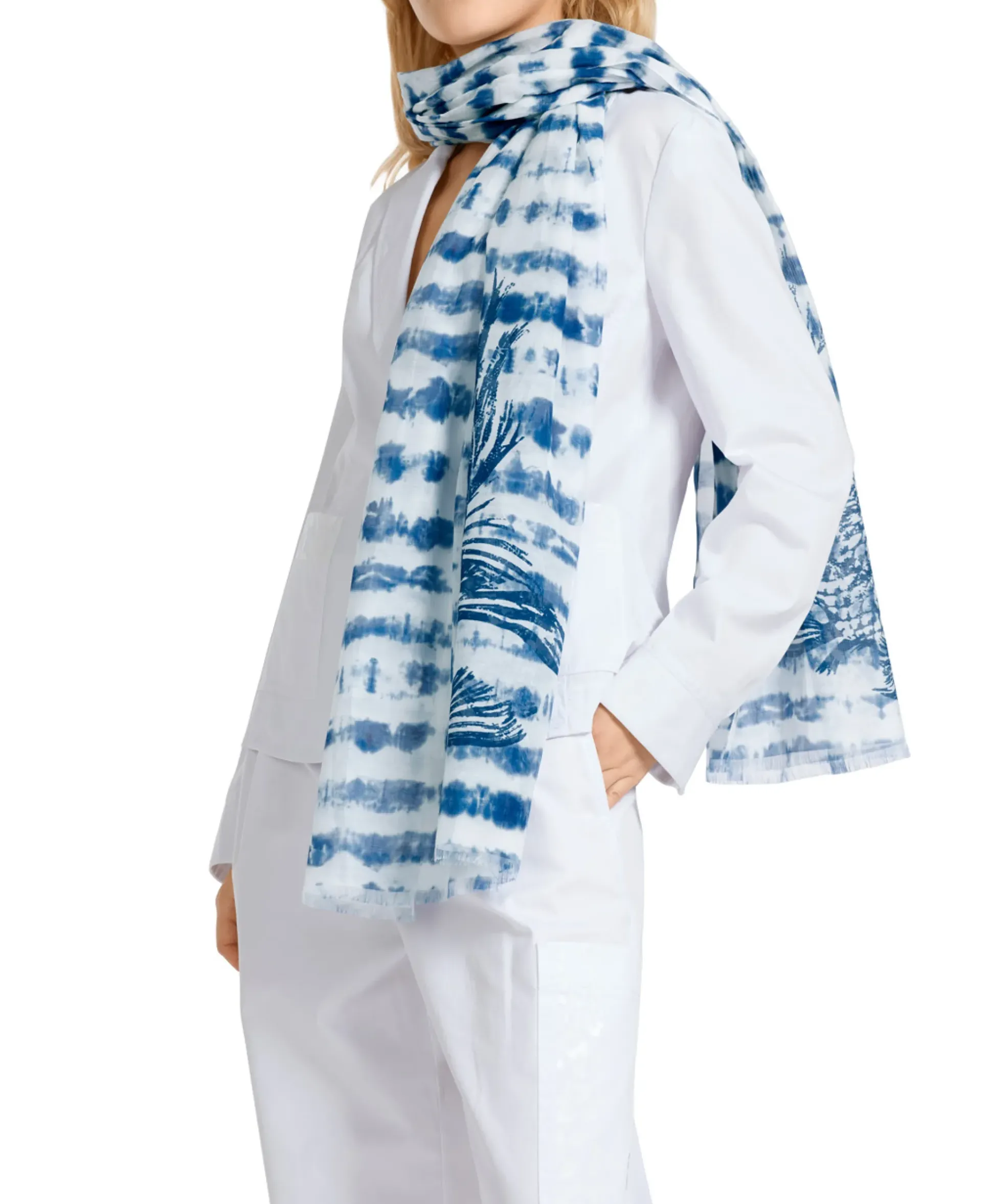 Marccain Sport Sjaal Us B4.07 Z27 Blauw