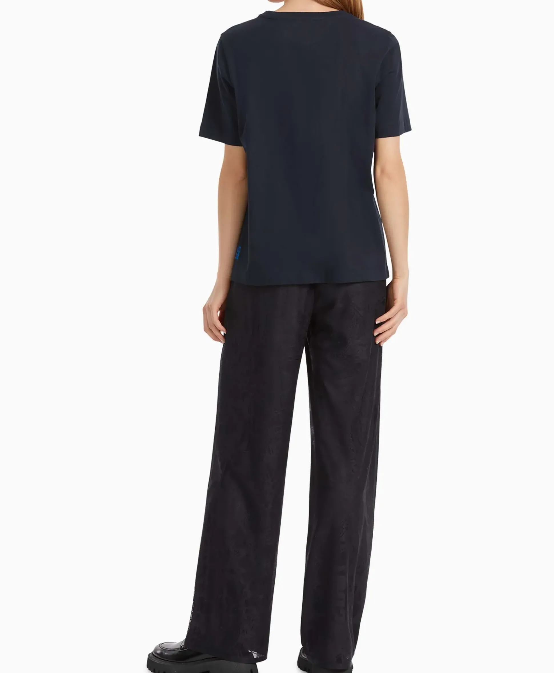 Marccain Sport T-Shirt Vs 48.20 J19 Midden Blauw
