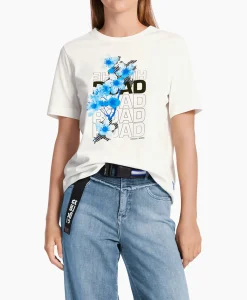 Marccain Sport T-Shirt Ws 48.20 J36 Off White