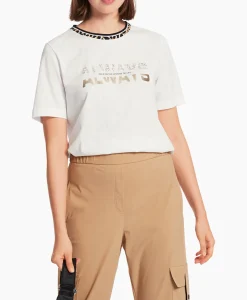 Marccain Sport T-Shirt Ws 48.20 J27 Off White