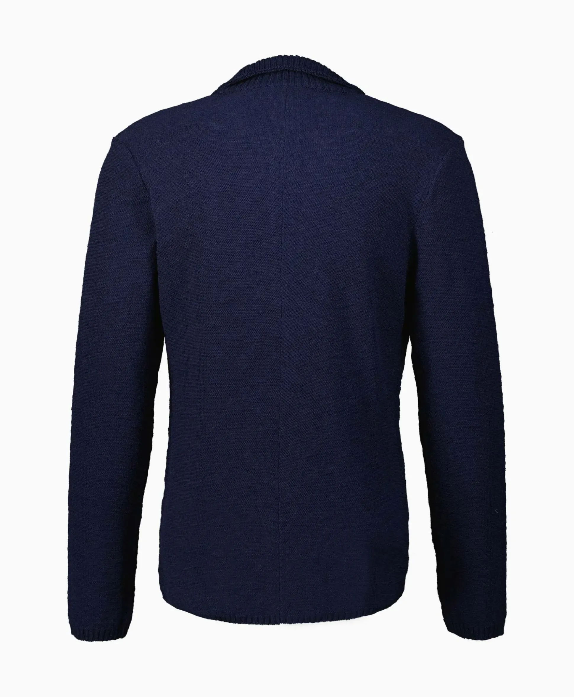 Maurizio Baldassari Jack Knit With Rib Details Blauw