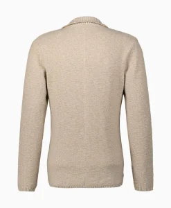 Maurizio Baldassari Jack Knit With Rib Details Beige
