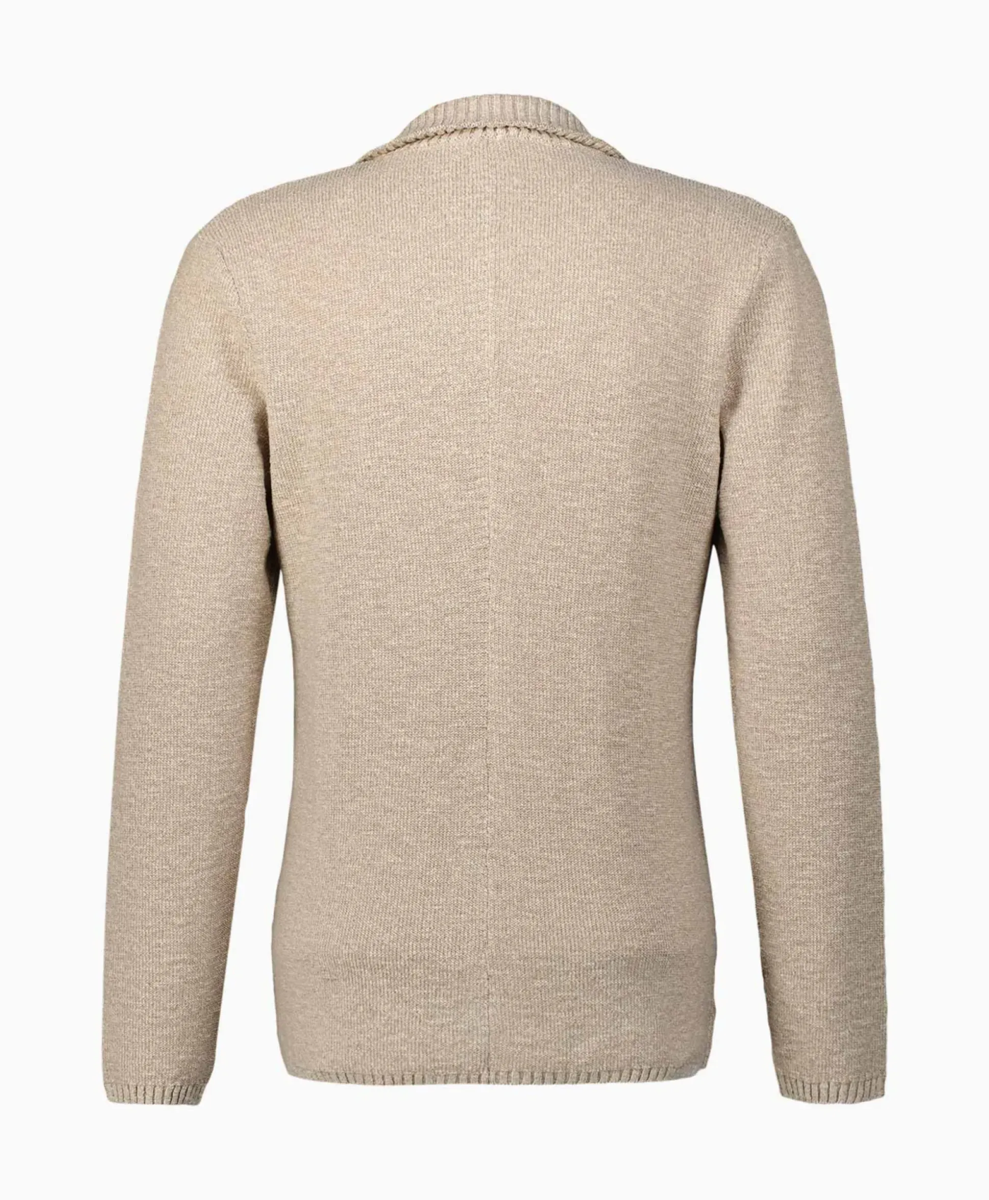 Maurizio Baldassari Jack Knit With Rib Details Beige