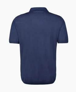 Maurizio Baldassari Polo Light Knitted Donker Blauw