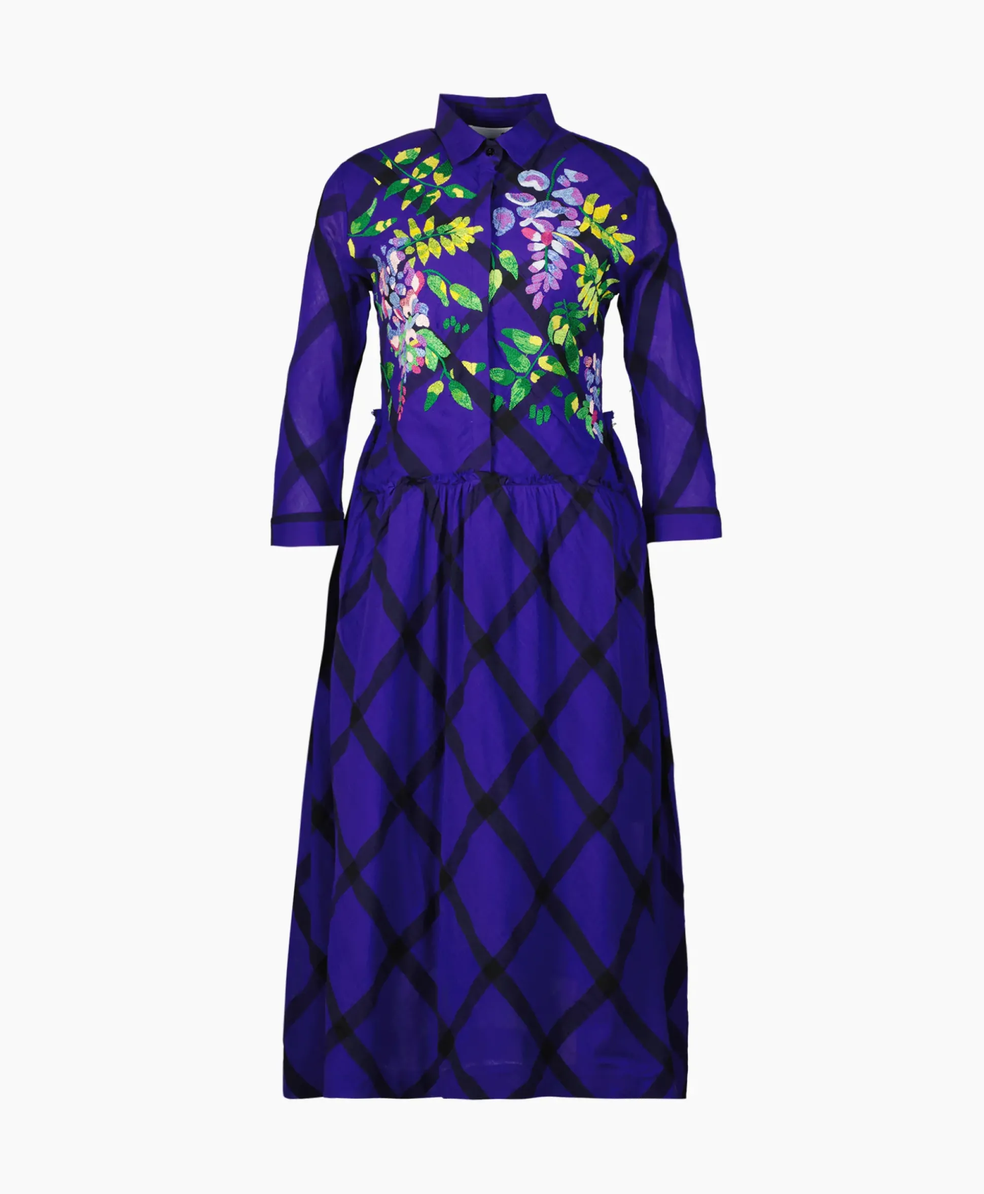 Mii Collection Mii Collection Maxi Jurk 32/Dress Santi Blauw
