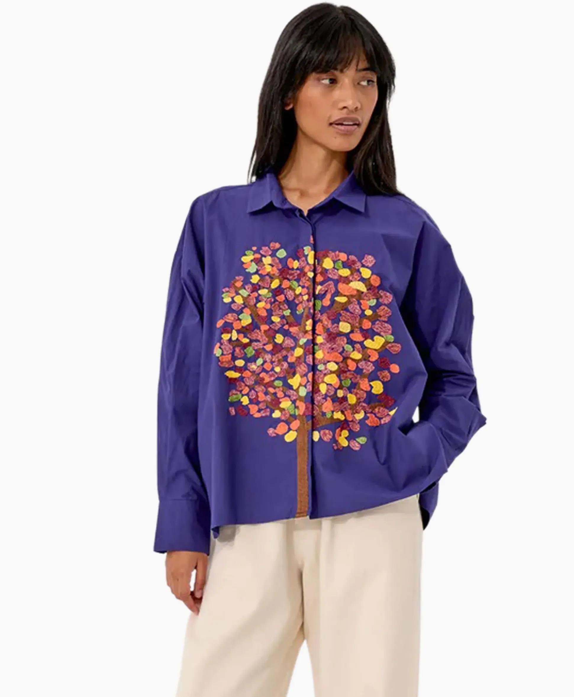 Mii Collection Mii Collection Blouse 51/Shirt Greta Blauw