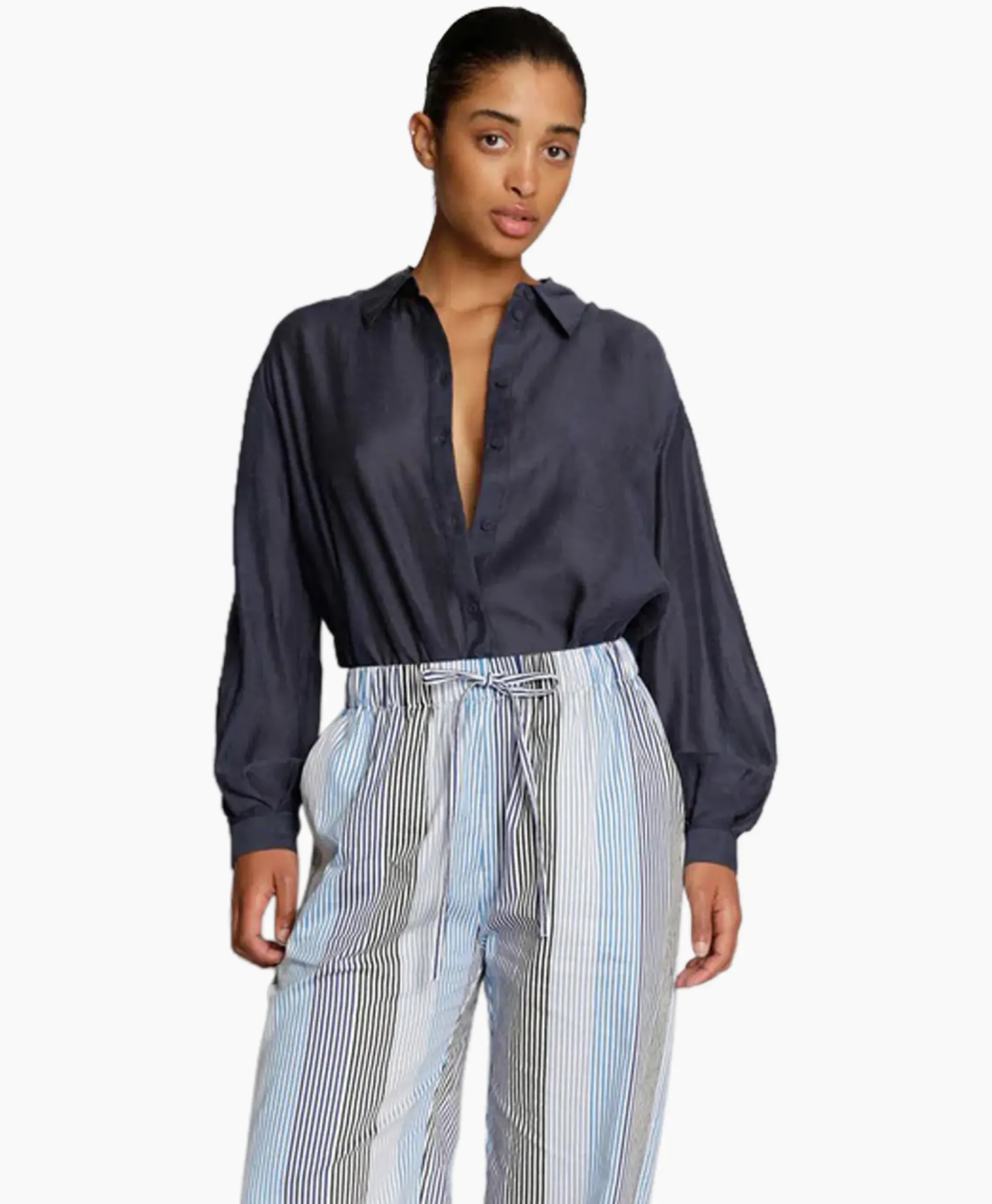 Munthe Blouse Mavender Donker Blauw