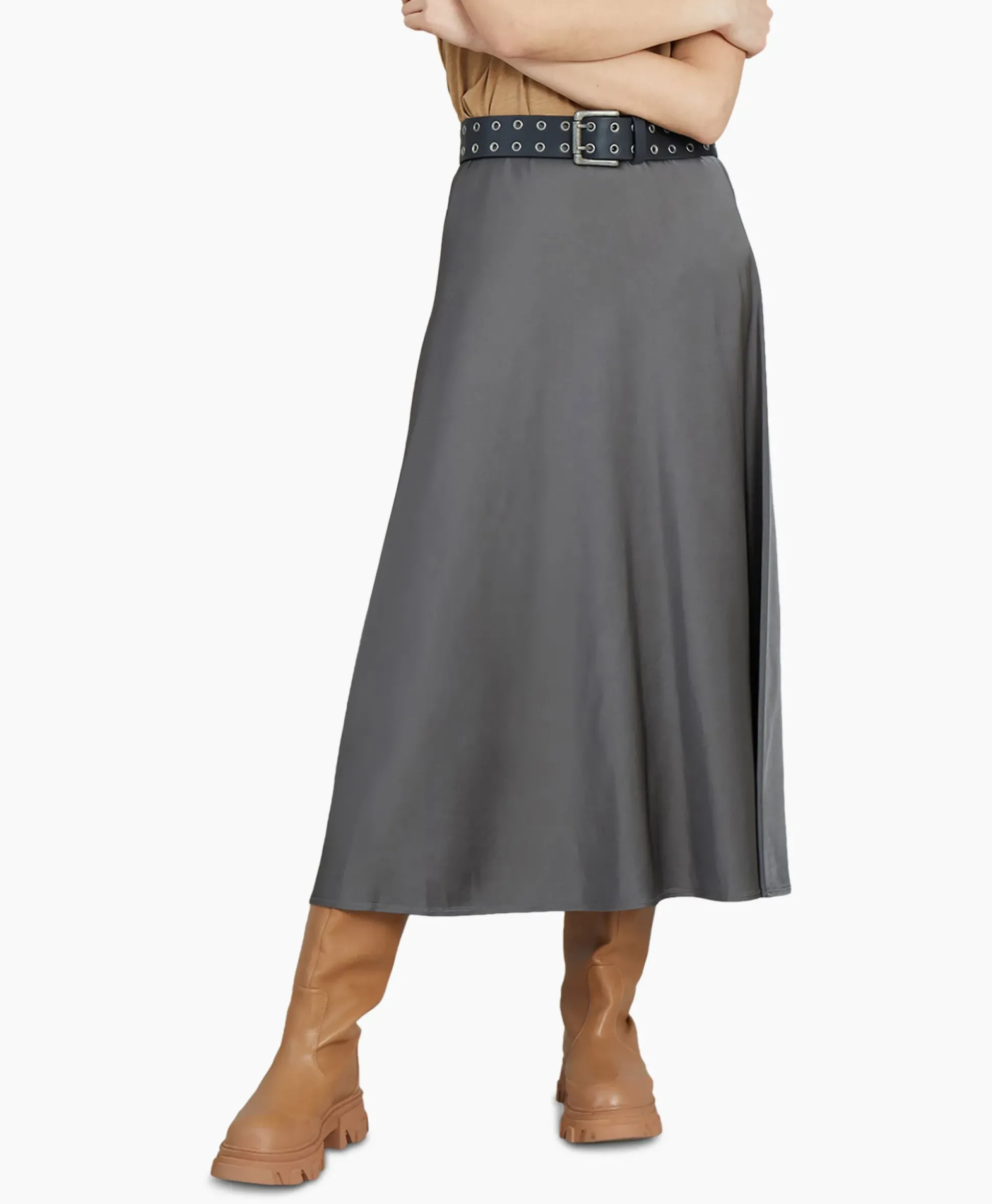 Munthe Midi Rok Babe Groen