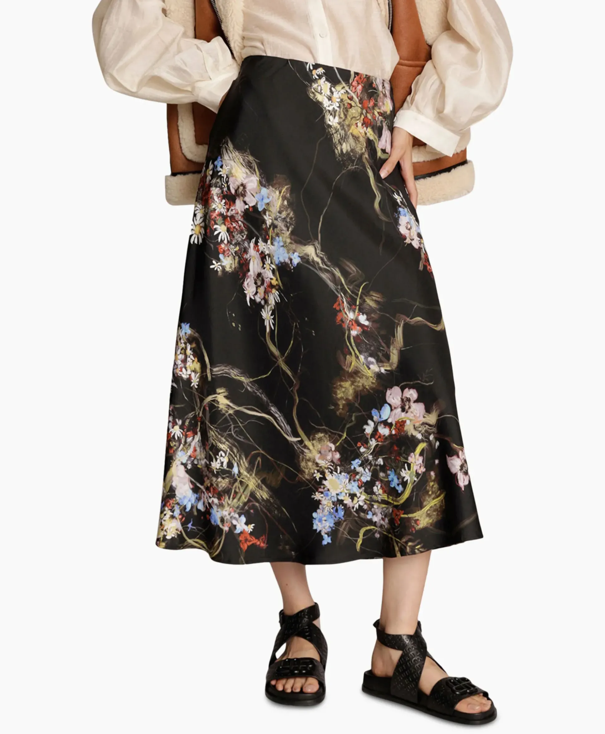 Munthe Midi Rok Carson Off White