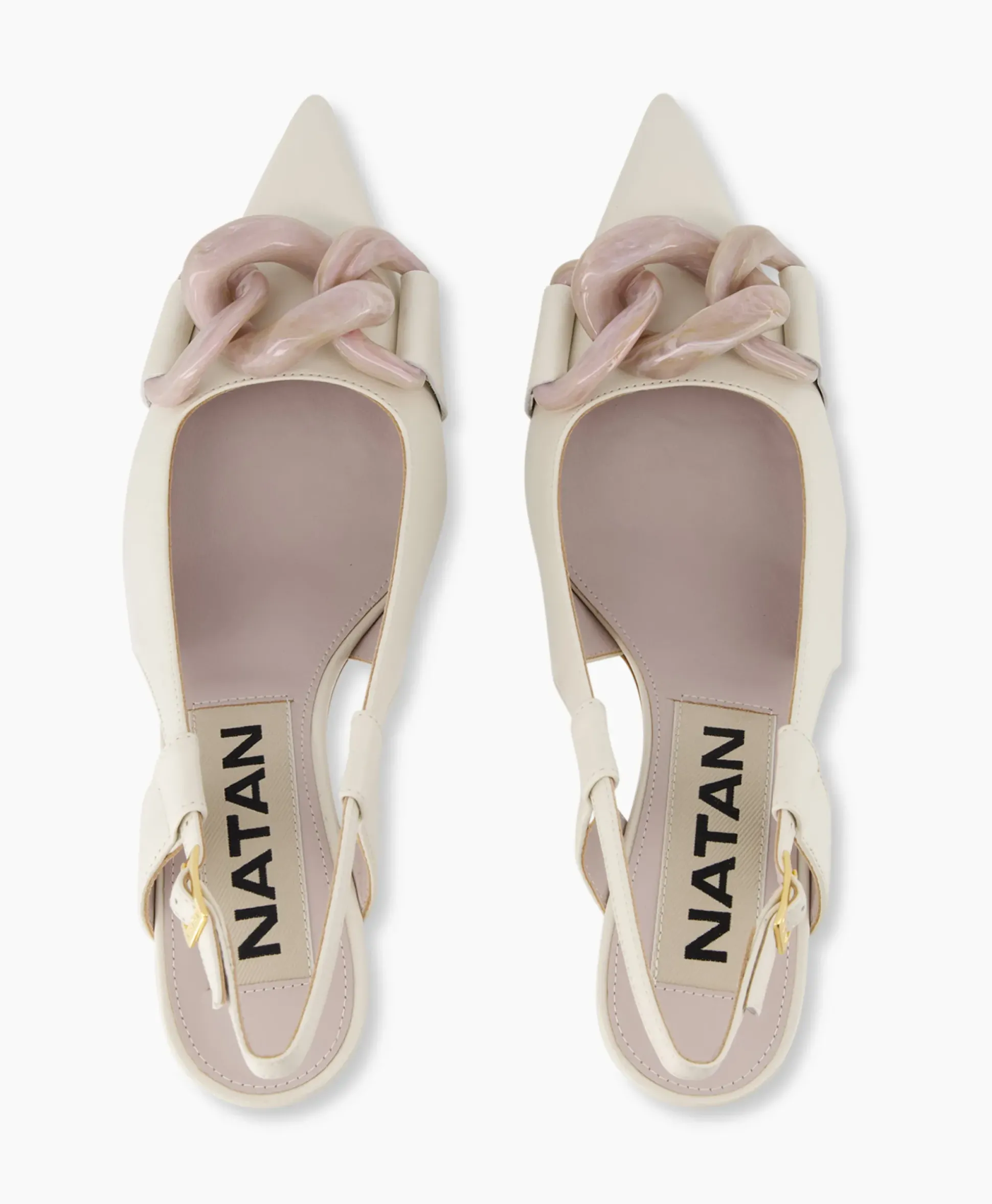 Natan Schoenen Pump Nappa C735 + Fb. Lartigiana Tm24174/V1 Nudeecru