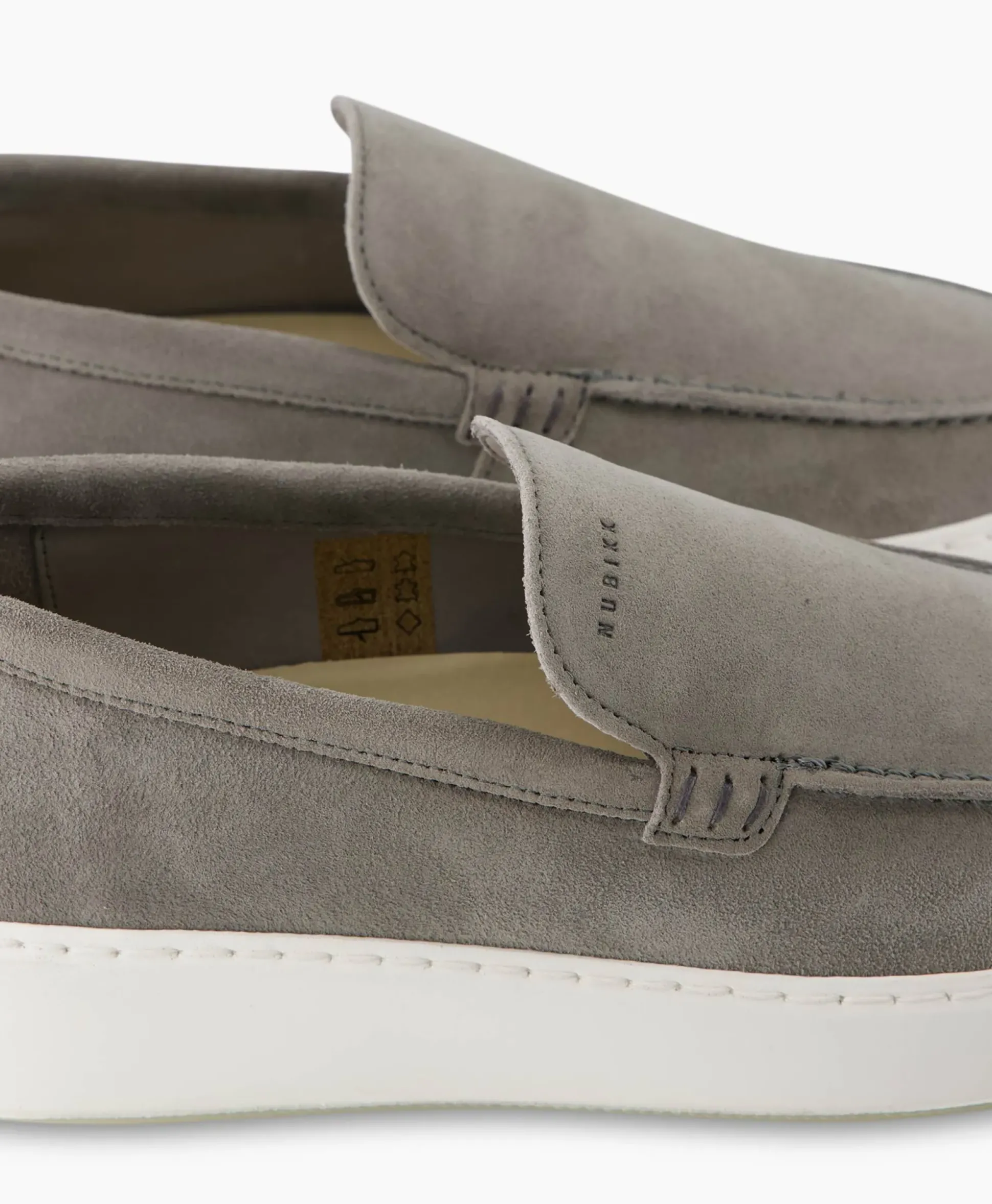 Nubikk Loafer Jiro Mio Licht Grijs