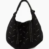 Nunoo Bags Crossbody Tas Maxi Dandy Rivet Washed Black Zwart