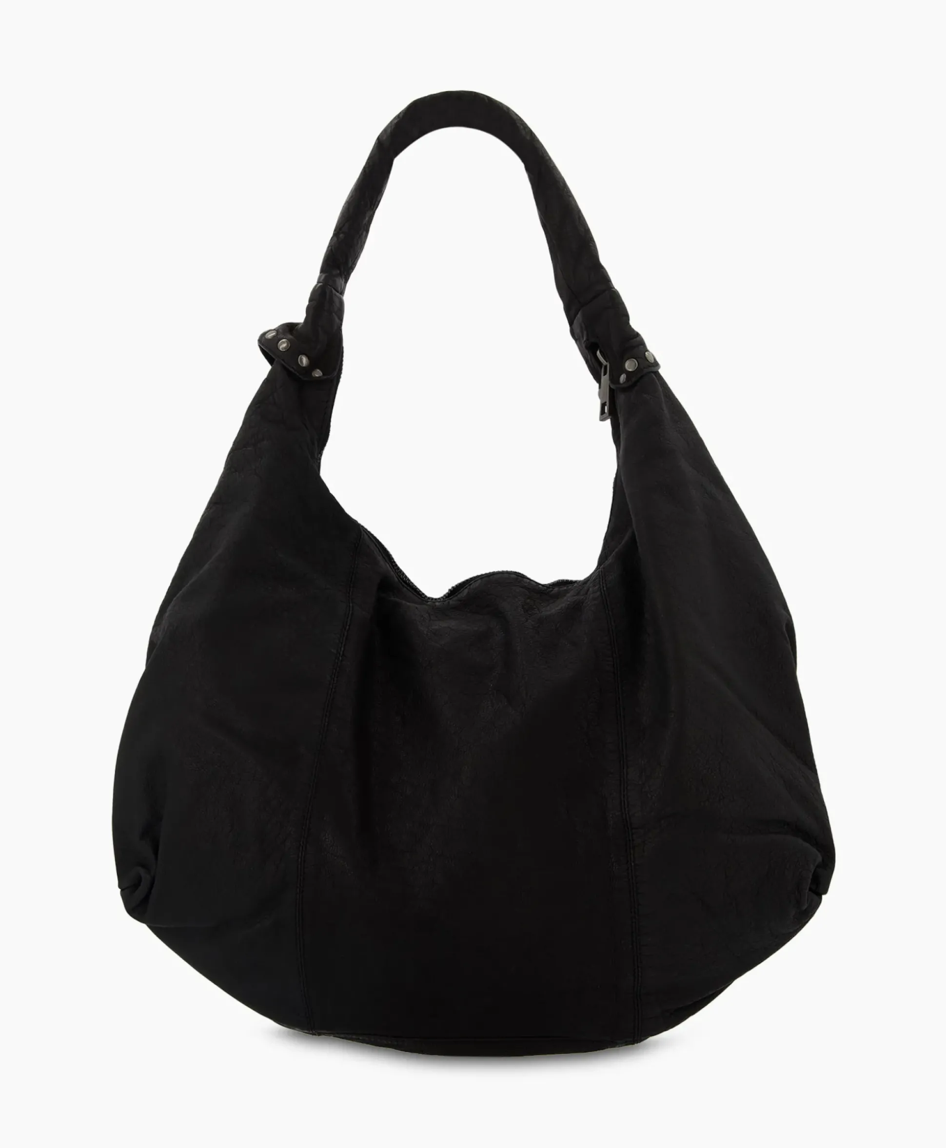 Nunoo Bags Crossbody Tas Maxi Dandy Rivet Washed Black Zwart