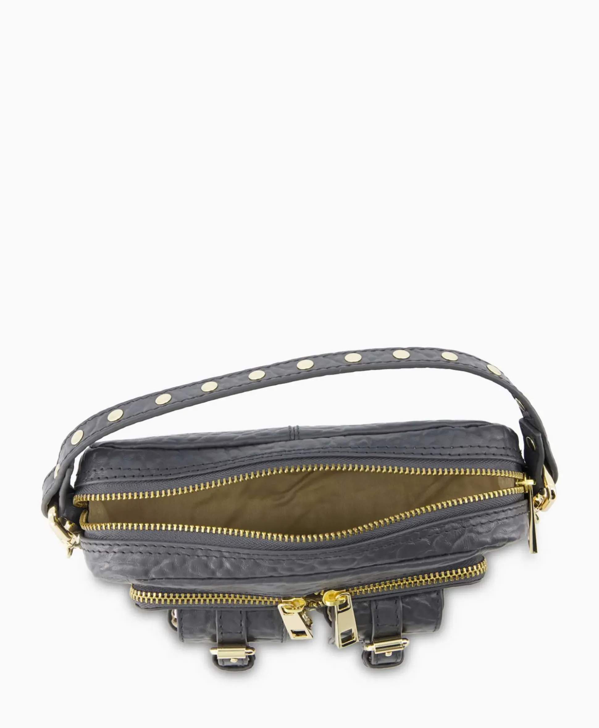Nunoo Bags Schouder / Hand Tas Helena Buckle New Zealand Grijs