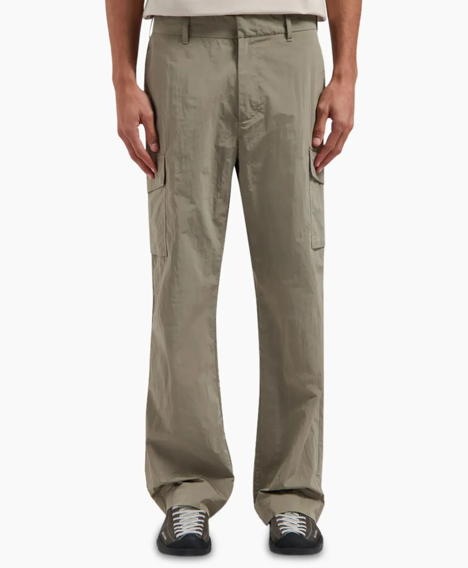 Olaf Hussein Cargobroek Nylon Cargo Grijs