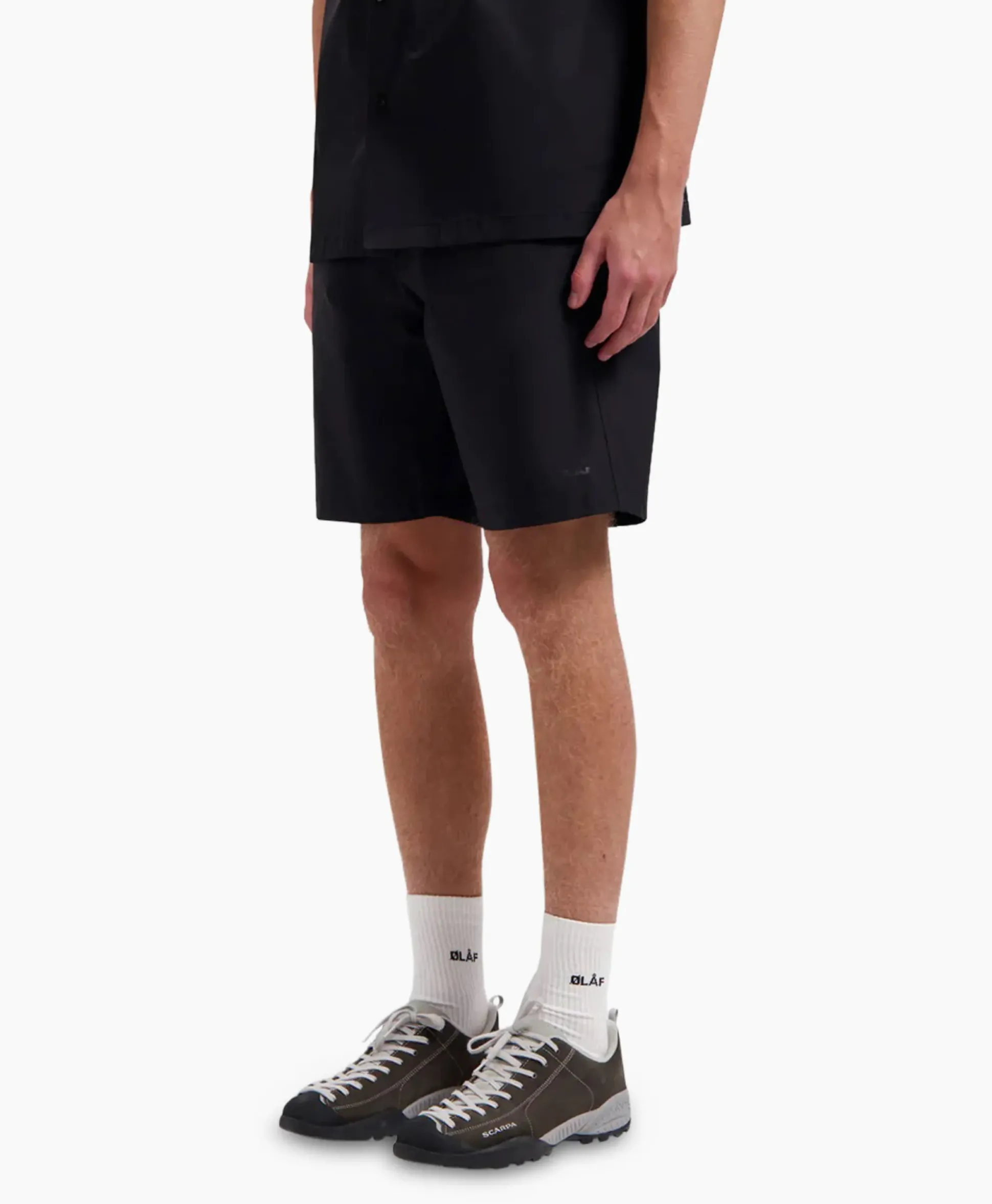 Olaf Hussein Korte Broek Nylon Zwart