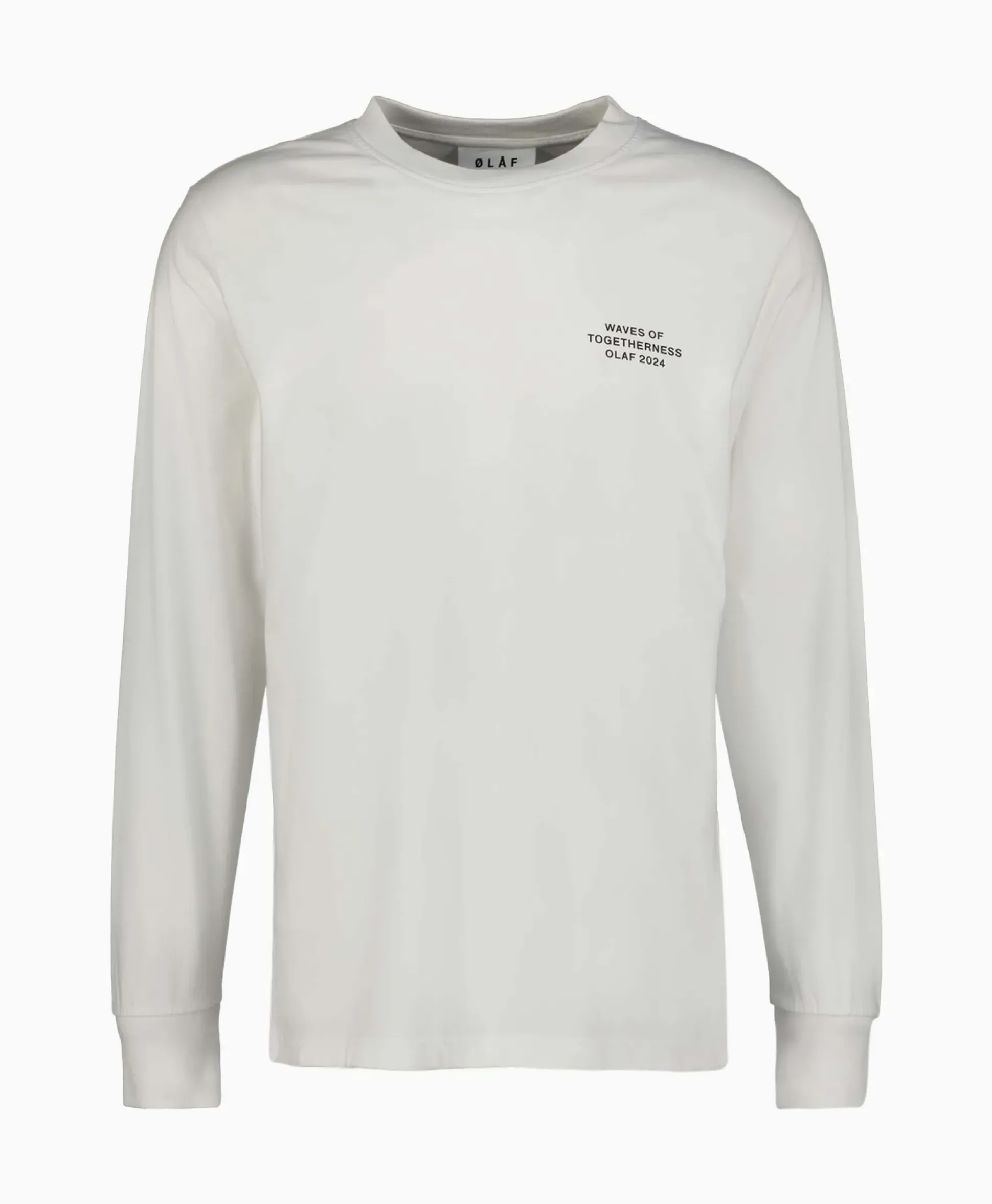 Olaf Hussein Longsleeve Waves Of Togetherness Off White
