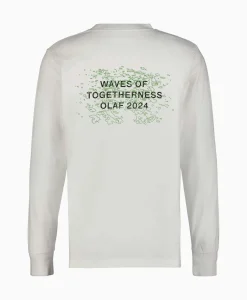 Olaf Hussein Longsleeve Waves Of Togetherness Off White