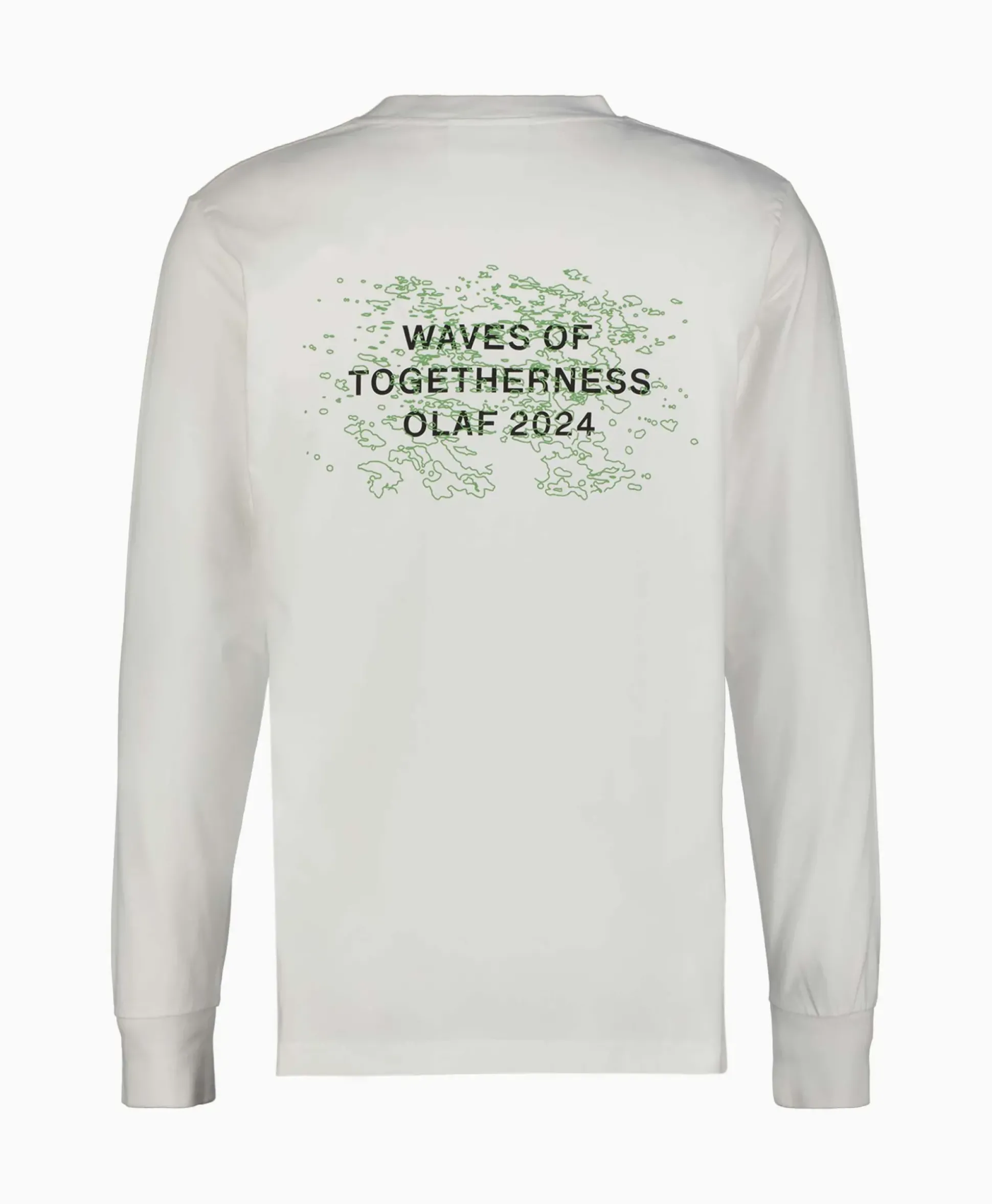 Olaf Hussein Longsleeve Waves Of Togetherness Off White
