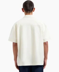 Olaf Hussein Overshirt Cotton Linen Ss Ecru