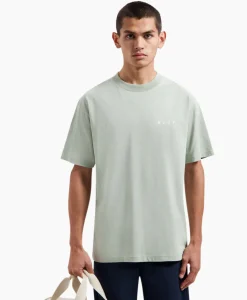 Olaf Hussein T-Shirt Korte Mouw Pixelated Face Groen