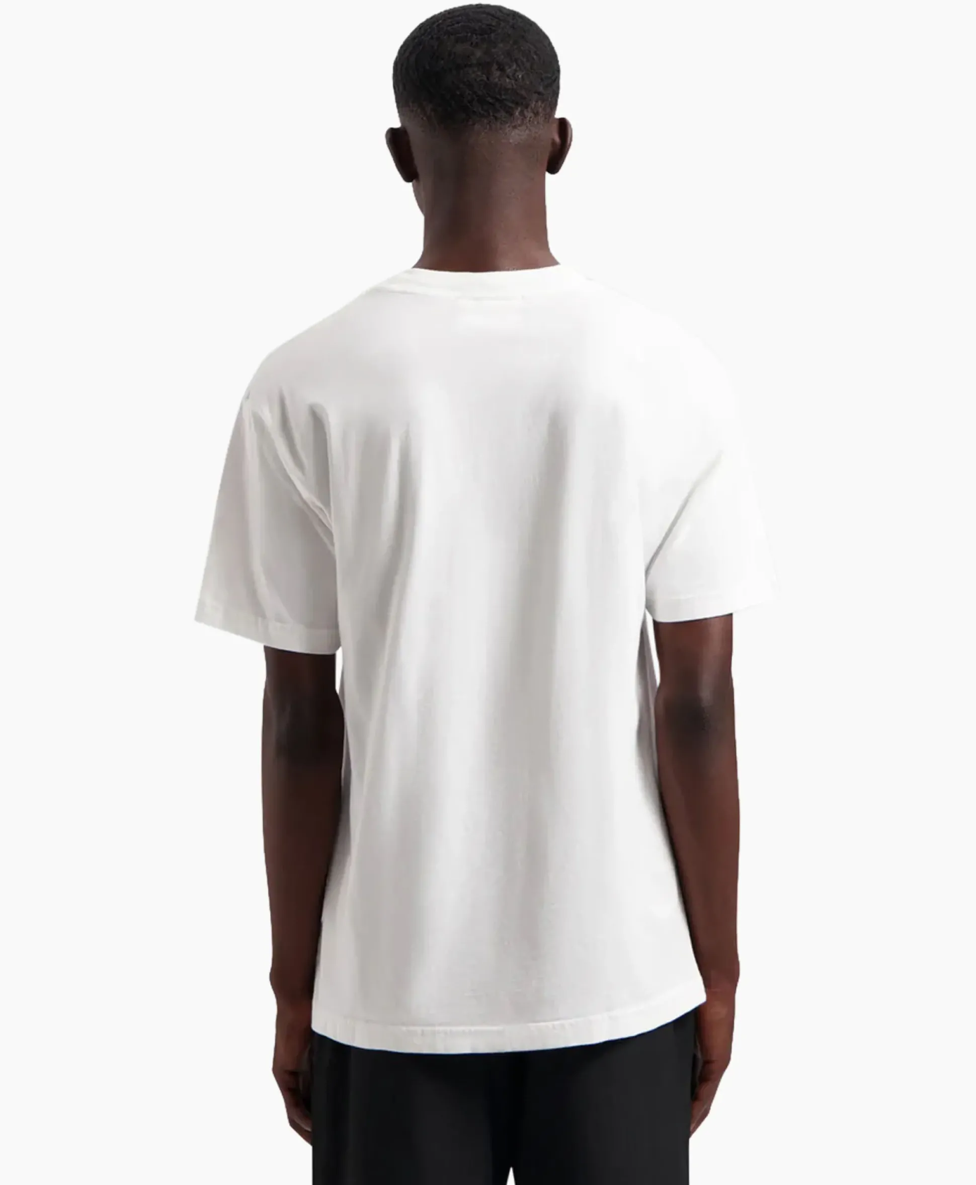Olaf Hussein T-Shirt Korte Mouw Block Wit